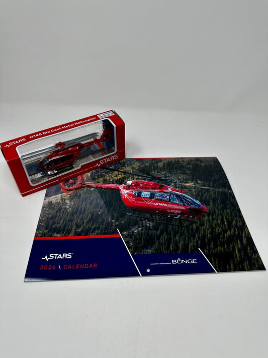 2026 Calendar & H145 Toy Helicopter Bundle